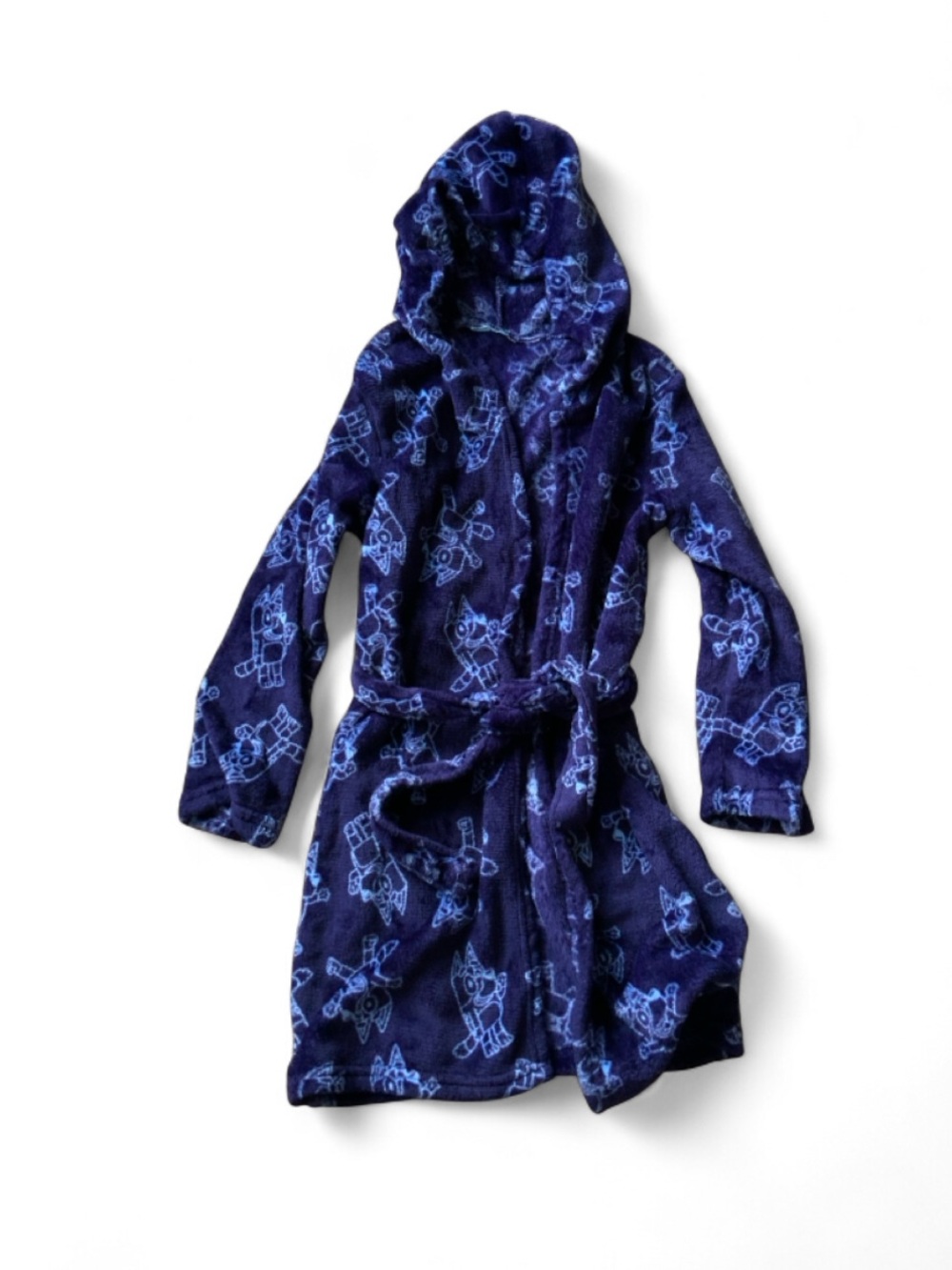 Bluey Hooded Fleece Robe Kids (Missing Size Tag- Small/Medium??)